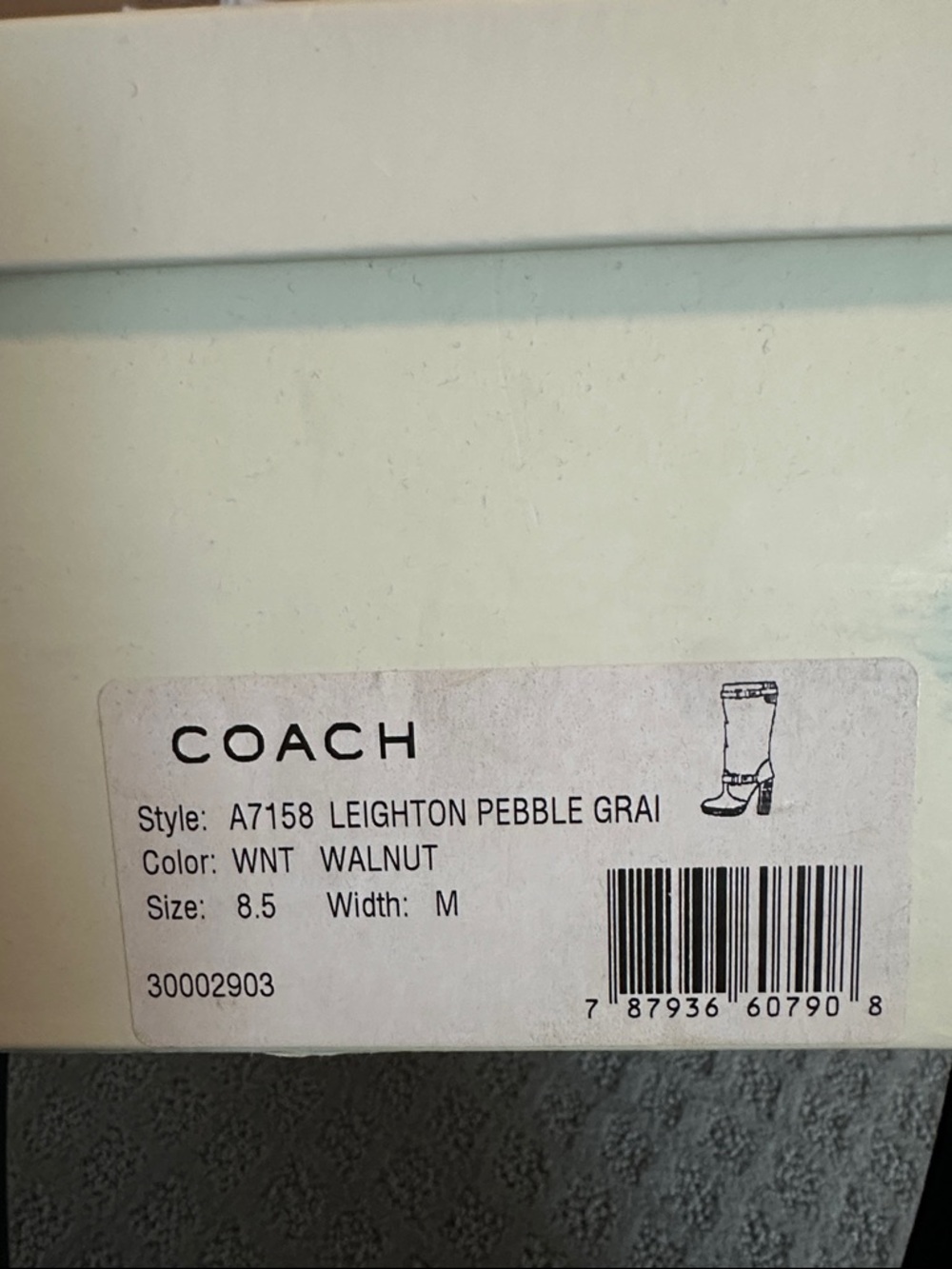 Coach Tall Cognac Leather Over-the-Knee Boots - Picture 6 of 6